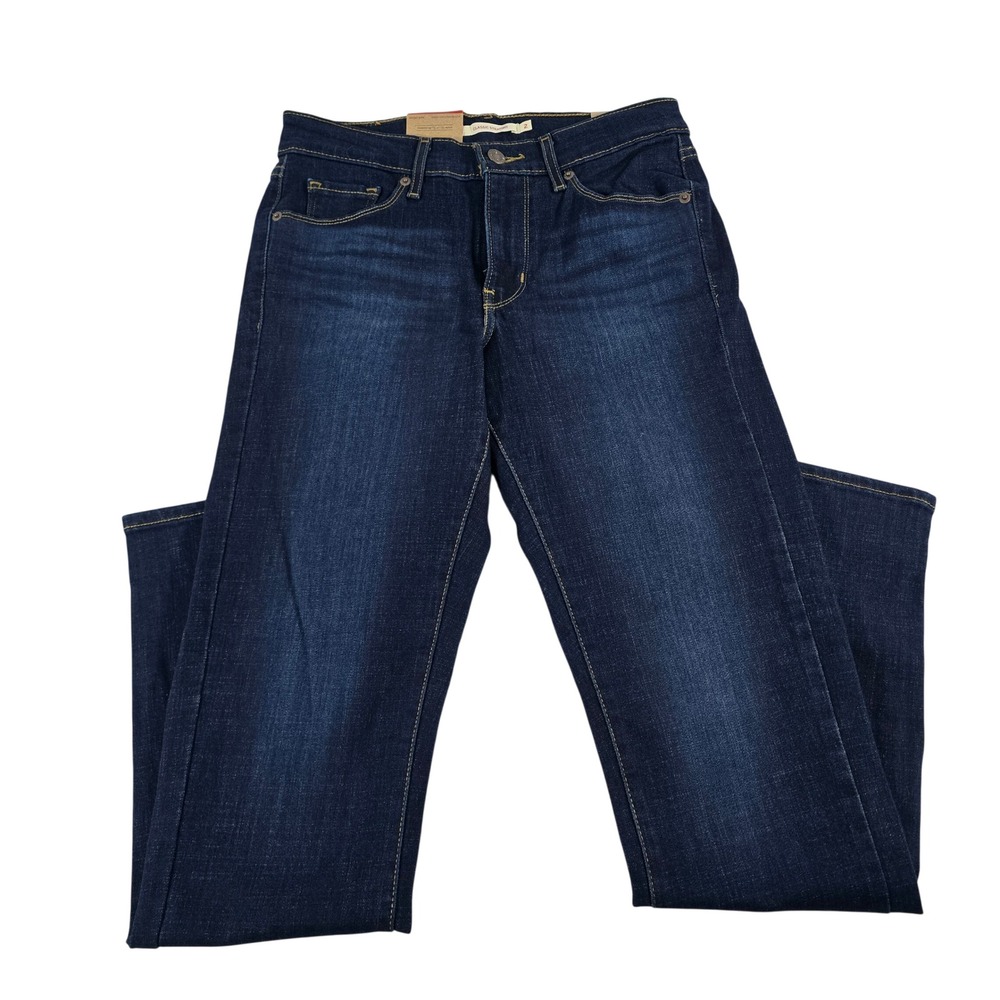 Levis Womens Classic Straight Leg Jeans Dark Indigo Wash 39250-0061 2M W26 L30